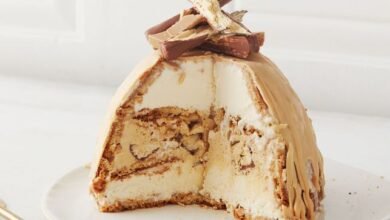Caramilk ice magic bombe recipe
