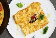 Cheesy ham omelette parcel recipe