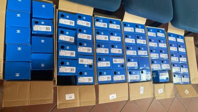 Adidas shoes recovered in Musina supermarket after delivery truck hijacked in Gauteng