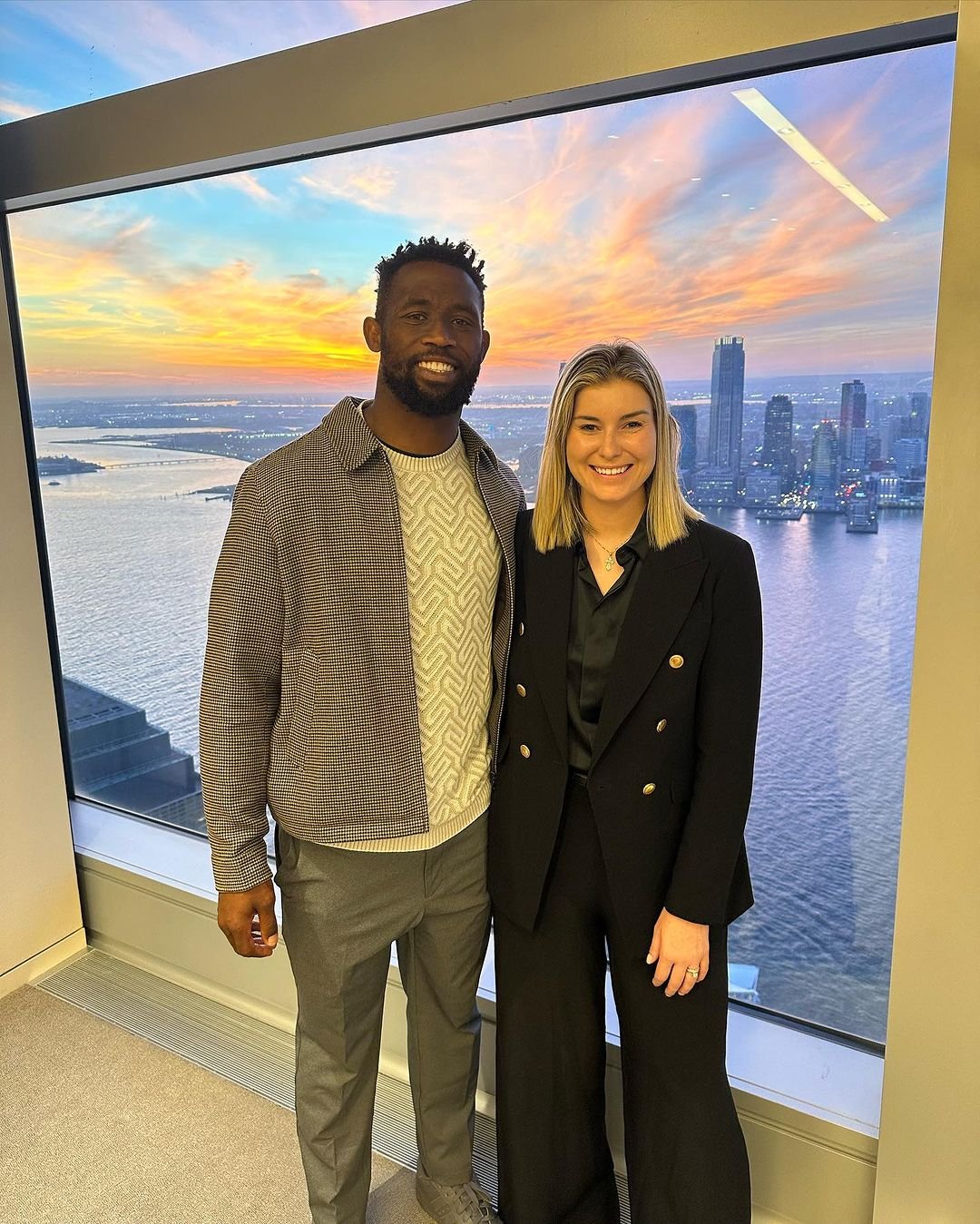 Siya Kolisi and Rachel