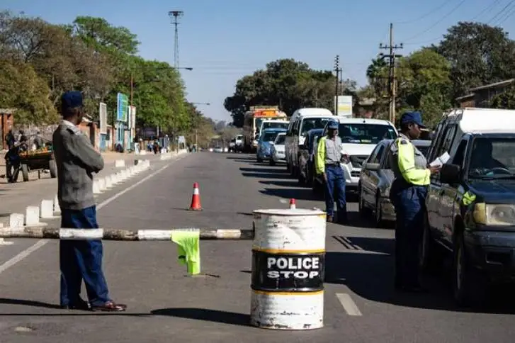 roadblock police